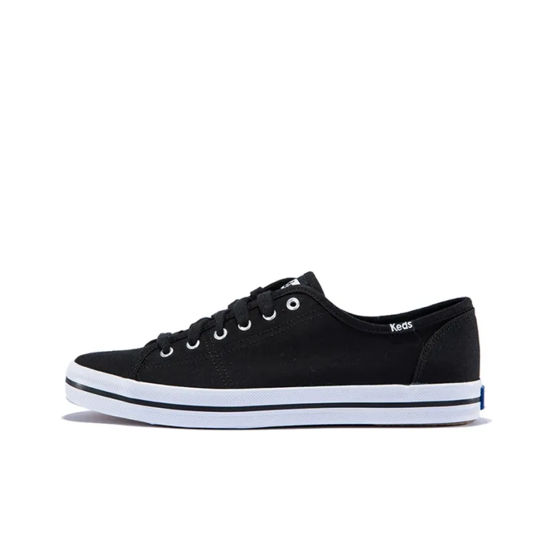 Keds Kickstart Low-Top Canvas Shoes Women's Black White-0