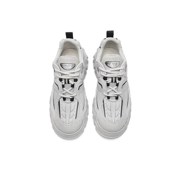 Anthony Miles Chunky Sneakers Men Low Top Gray-2