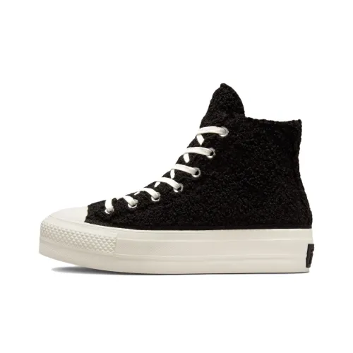 Converse Women's Chuck Taylor All Star Lift High 'Black Sherpa'