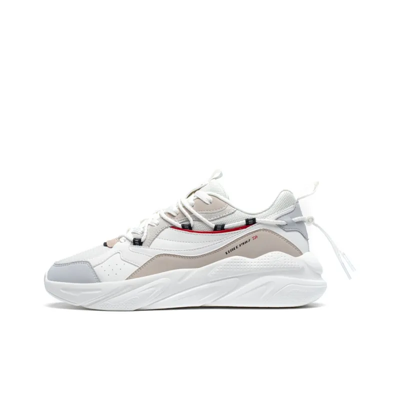 XTEP Chunky Sneakers Men Low-Top Gray-0