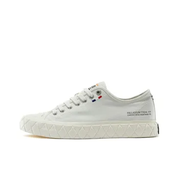 Palladium Palla Ace Comfortable And Simple Anti Slip And Wear Resistant Breathable Low Top Canvas Shoes Unisex White