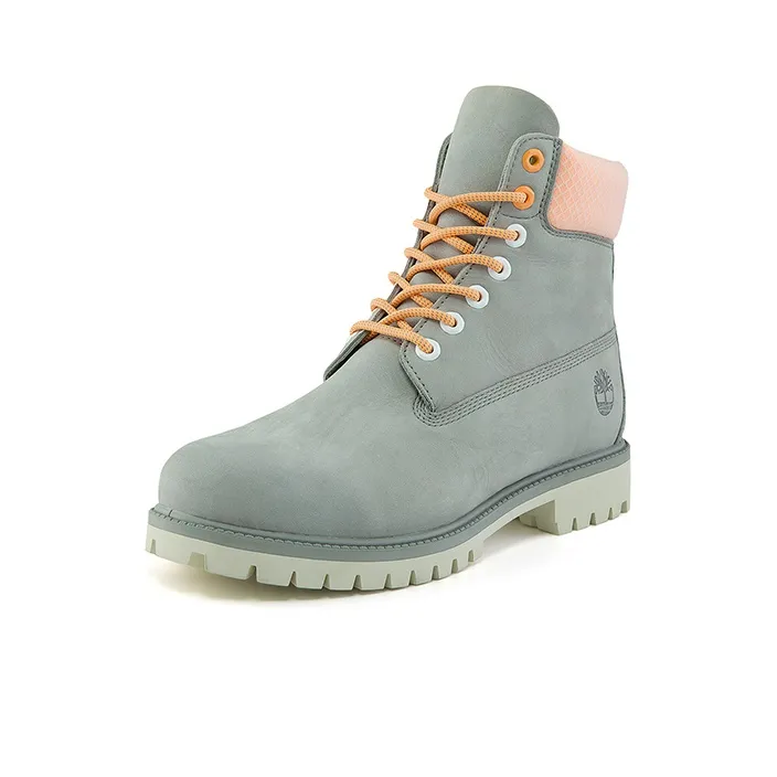 Timberland Hi Vis Heritage 6 Inch Waterproof Wide Fit Boot 'Grey'-2