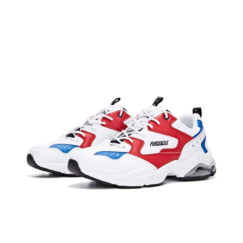 361° Chunky Sneakers Men Low Top White/Red-1