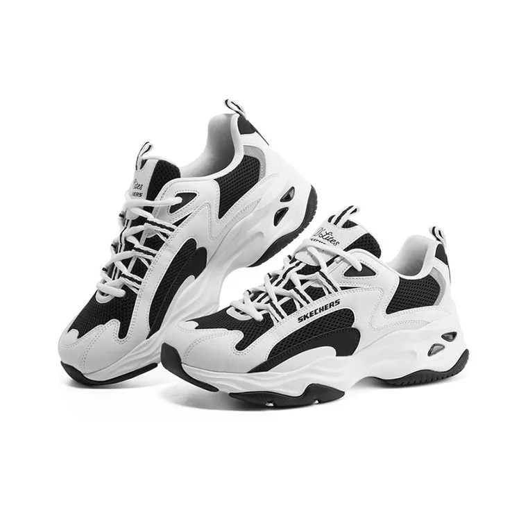 Skechers Dlites 4.0 'White Black' Women's-2