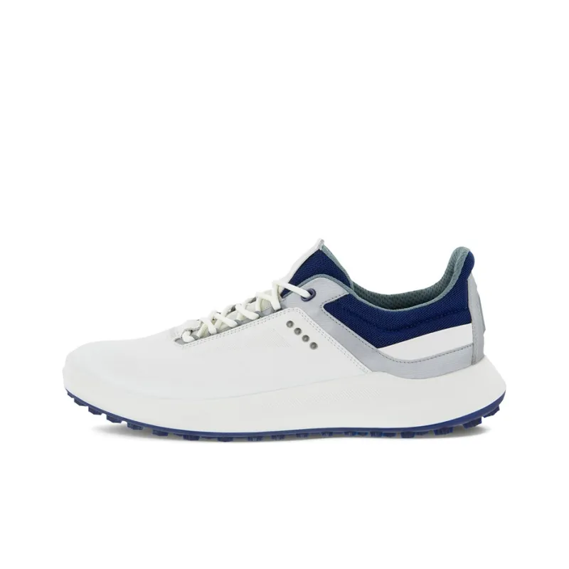 Ecco Cushioning, Slip Resistant, Abrasion Resistant Coverage Low Top Golf Shoes Men's White-0