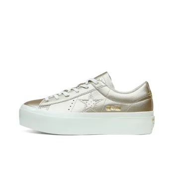 One Star Women's Converse Platform Ox 'Light Gold' Women's
