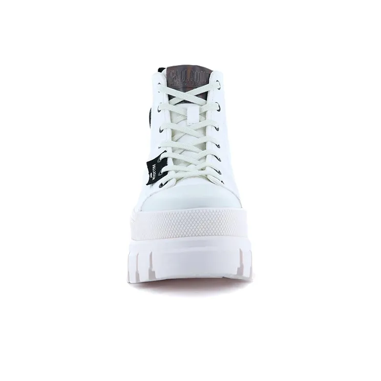 Palladium Revolt Hi Tx Star Anti Slip And Wear Resistant Breathable High Top Canvas Shoes Women's White-3