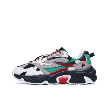 Facetasm X FILA FUSION RACCOON X FACETASM Chunky Sneakers Women's Low Top FILA White & Blue