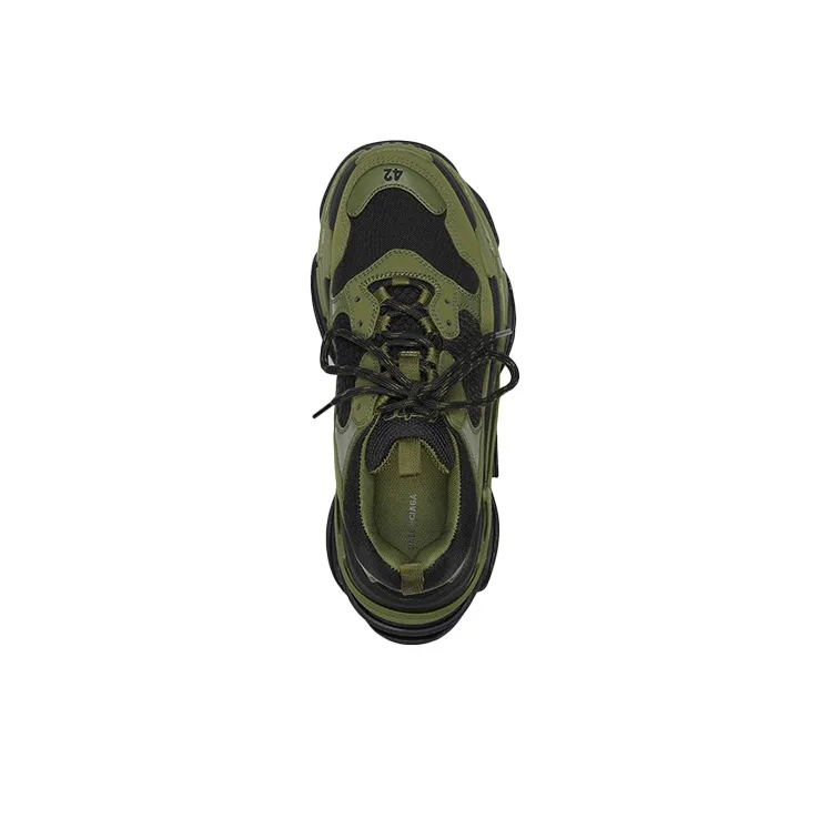 Balenciaga Triple S Dark Green Black-4