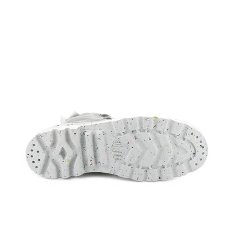 Palladium Pampa Hi Organic Wear-resistant Non-slip And Breathable High-Top Canvas Shoes Women's Gray-3