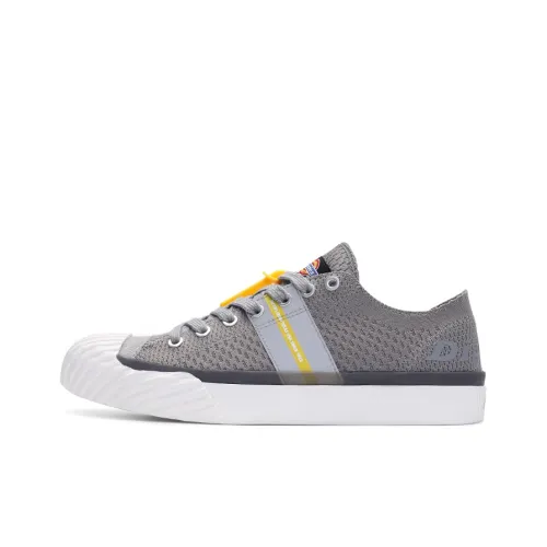Dickies Canvas Shoes Unisex Low-Top Gray