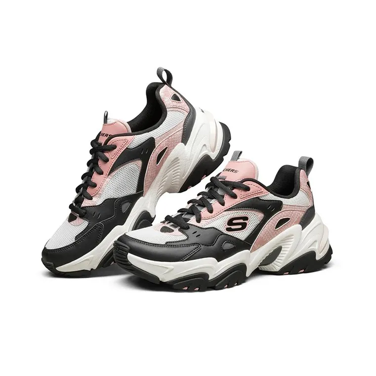 Skechers Stamina V2 Low Top Running Shoes Pink/Black Women's-2