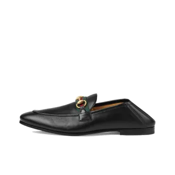 GUCCI Horsebit detail Leather Loafers