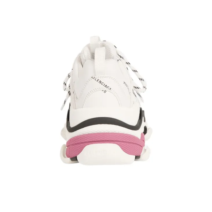 Balenciaga Triple S Sneaker 'Allover Logo White Pink' Women's-4