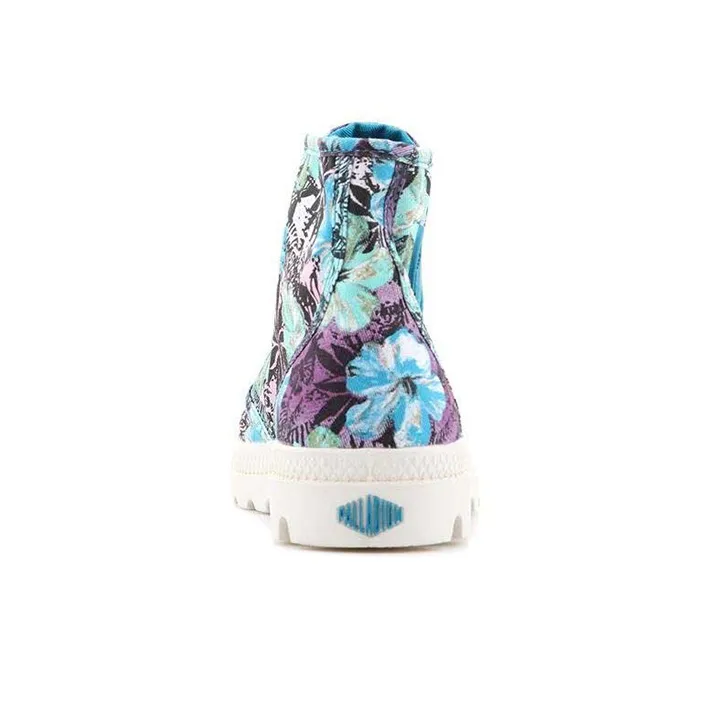 Palladium Pampa Hi Anti-Slip Wear-Resistant High-Top Canvas Shoes Women's Blue Purple-5