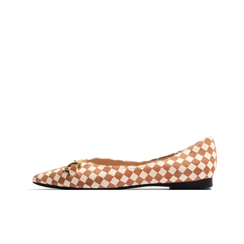 STEVE MADDEN Casual Single Shoes Women's Brown White