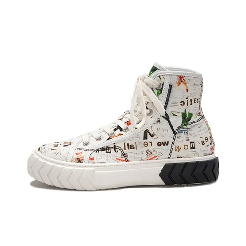 Both Canvas Shoes Women's High Top White-0