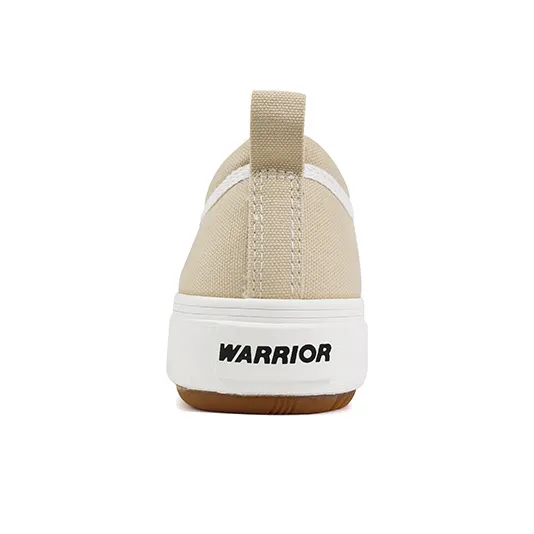 WARRIOR Canvas Shoes Women's Low Top Dark Beige-2