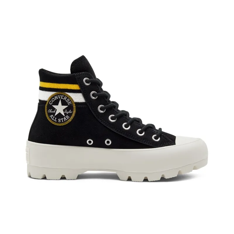 Converse Chuck Taylor All Star Lugged Hi Varsity Black Amarillo Women's-1