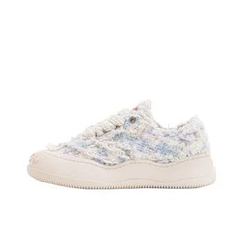 LUCKISLE Step By Step Lotus Lucky Shoes Low-Top Canvas Shoes Unisex Dopamine Blue