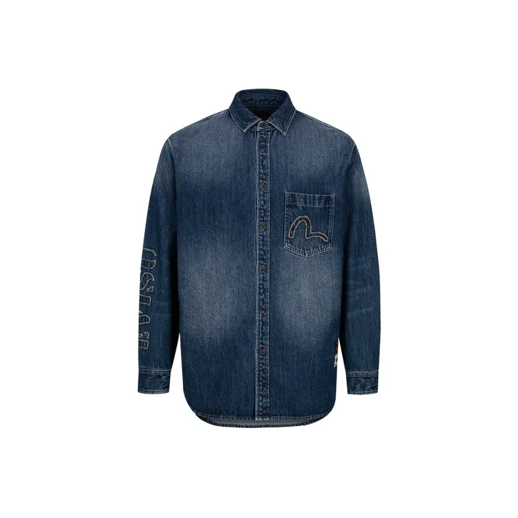 EVISU Appliqué detail Denim Shirt-1
