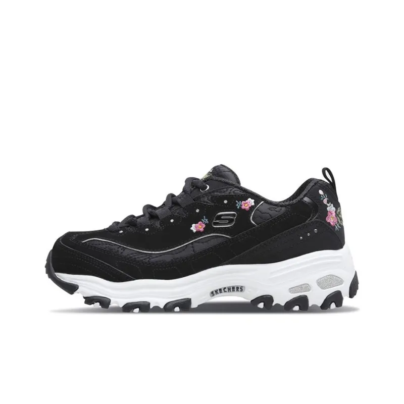 Skechers D'lites 1.0 Black Women's-0