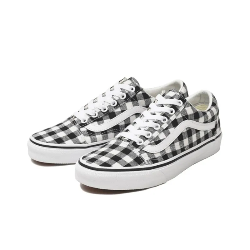 Vans Old Skool Gingham 'Black White' Women's-1