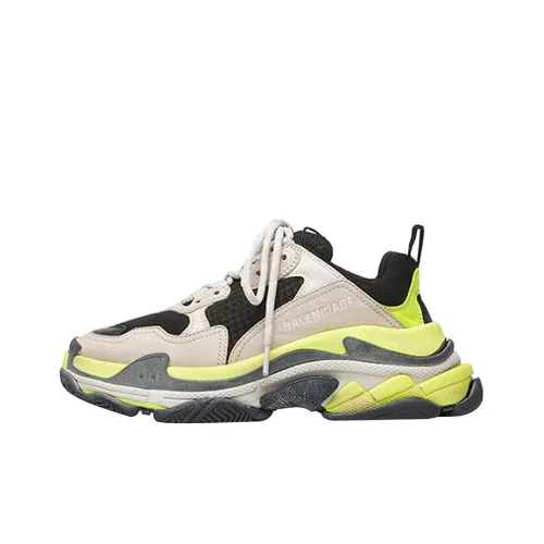 Balenciaga Triple S Yellow Grey Women's