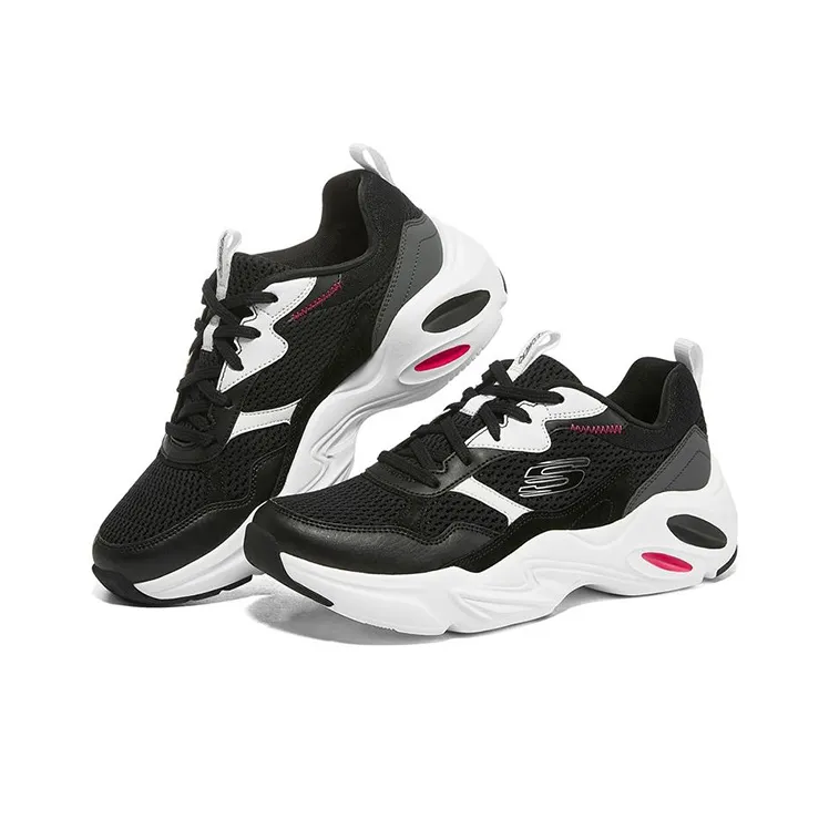 Skechers Stamina Airy LeisureSport Shoes Black/White Women's-2