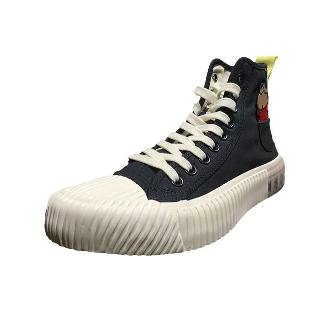 Crayon Shinchan x Kappa High Top Canvas Shoes Unisex Black-2