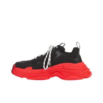 Balenciaga Triple S Black Red Sole