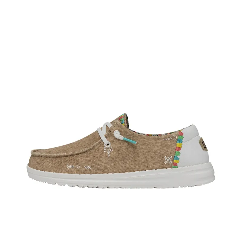 Heydude Women's Casual Shoes Women's Low Top Elegant Yellow-0