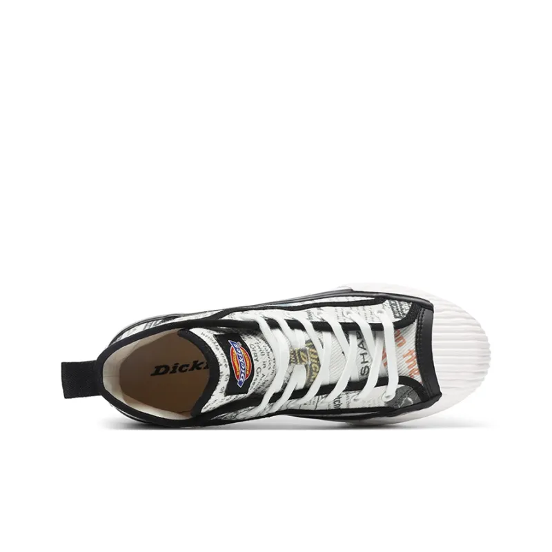Dickies Canvas Shoes Unisex High Top White-2