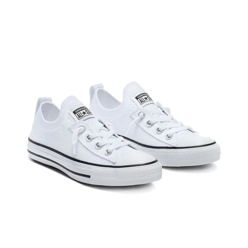 Converse Women's Chuck Taylor All Star Shoreline Knit Slip On 'White Black' Women's-2
