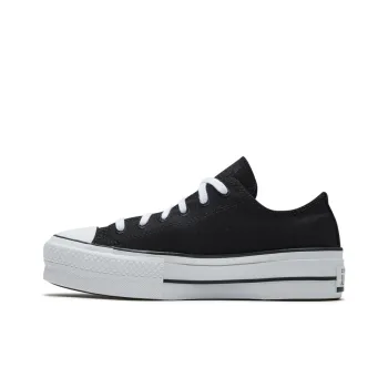 Converse Taylor All Star Lift Renew Canvas Thick Sole Black White Women's