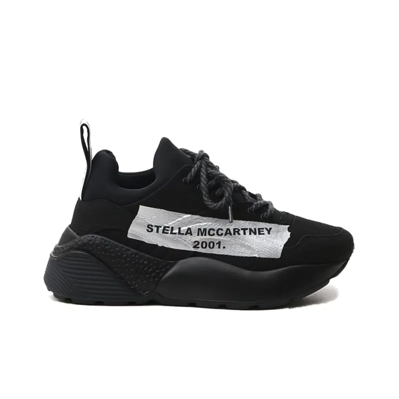 Stella McCartney Eclypse Logo tape Low Top Chunky Sneakers Women's Black-1