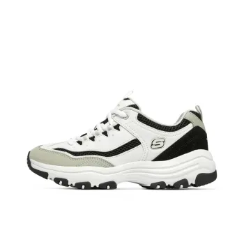 Skechers Arch Fit D'Lites 'White Black Beige' Women's