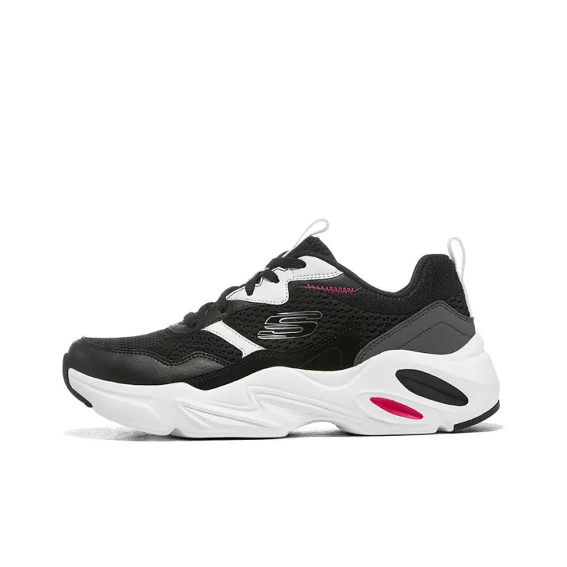 Skechers Stamina Airy LeisureSport Shoes Black/White Women's-0