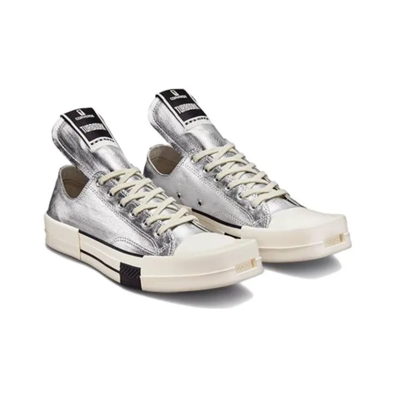 Converse Turbodrk Chuck Taylor All Star 70 Ox Rick Owens Drkshdw Silver White-2