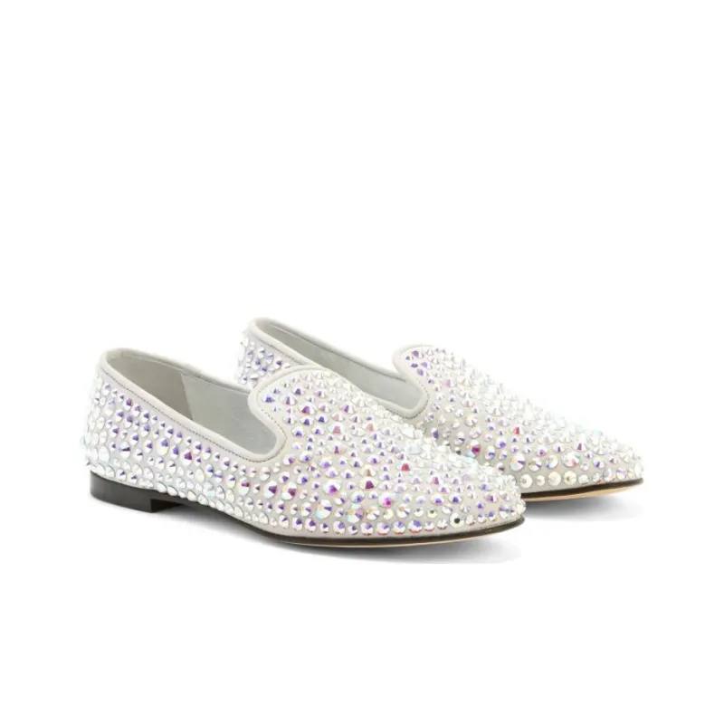 Giuseppe Zanotti/GZ Evangeline Loafers Women's Light Gray-2