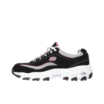 Skechers Life Saver Anti Slip Wear Resistant Low Top Chunky Sneakers Women's Black White