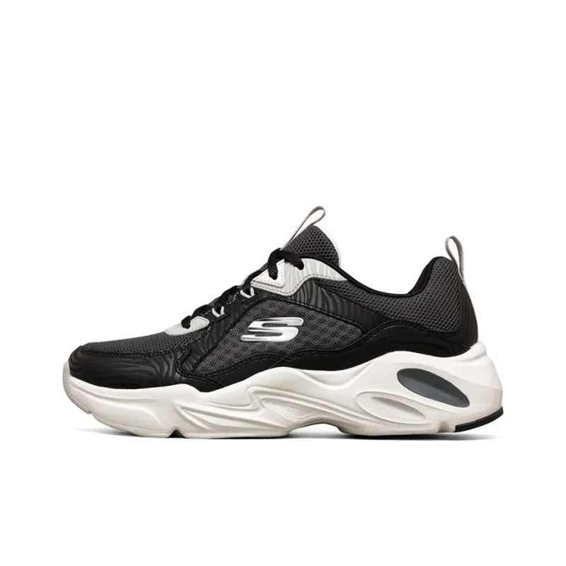 Skechers Stamina Airy Low Top Running Shoes Black/White Women's-0