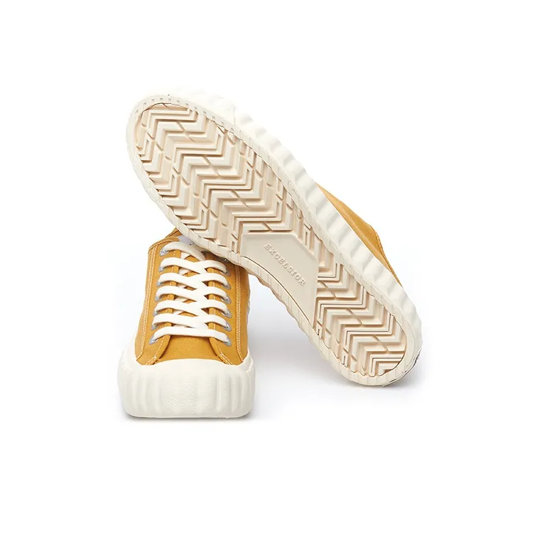 Excelsior Canvas Shoes Unisex Low Top White/Yellow-4