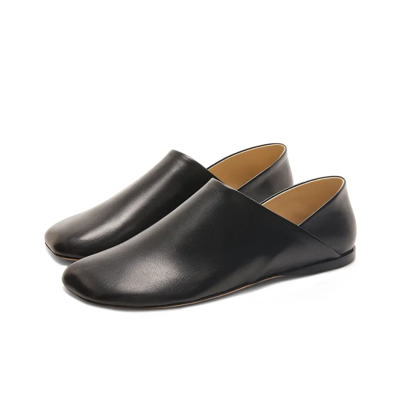 LOEWE Round-toe Ballerina Shoes-2