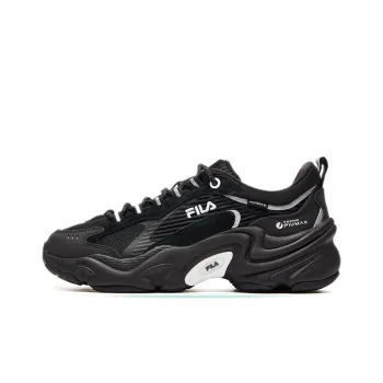 FILA Damping Wearable Platform Clunky Shoes Black Women's