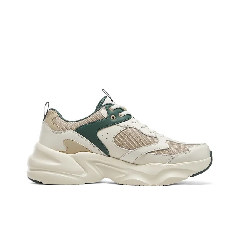 Skechers BOBS BAMINA 2 Anti Slip Wear Resistant Low Top Chunky Sneakers Men's Beige Green-1