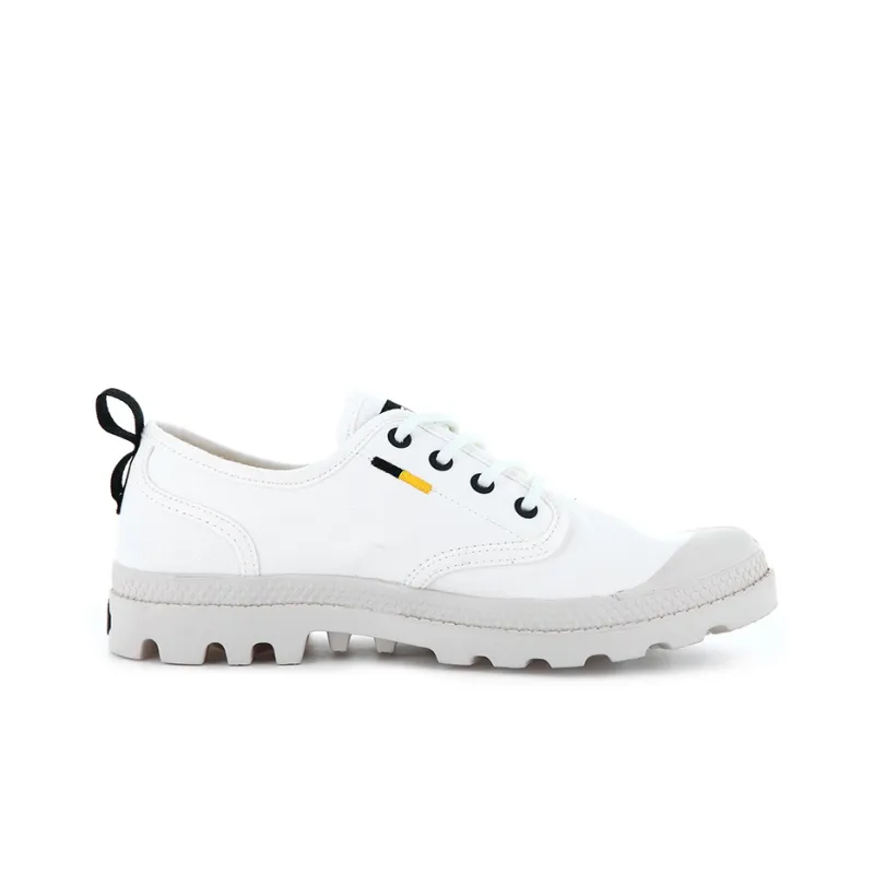 Palladium Pampa Ox Htg Supply Anti Slip Wear Resistant Low Top Canvas Shoes Unisex White-1