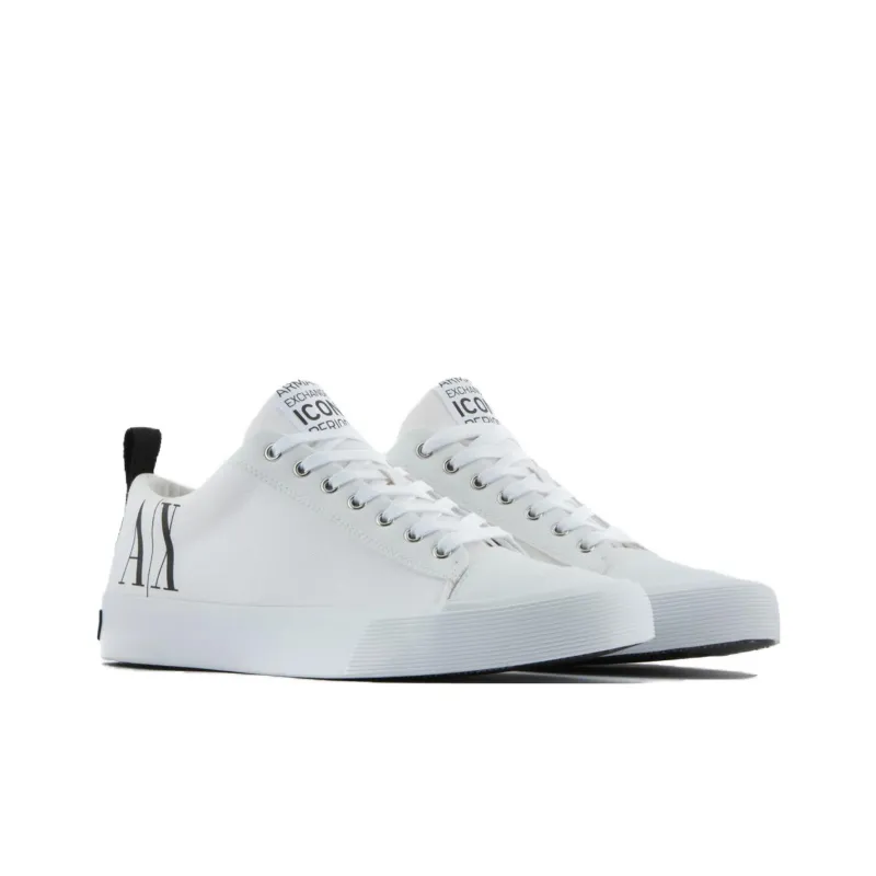 ARMANI EXCHANGE Icon Low Top Skateboard Shoes Men's White-2