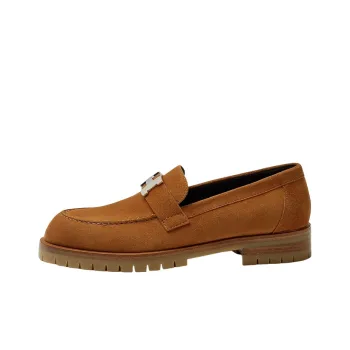 HERMES Casual Single Shoes Women's Brown