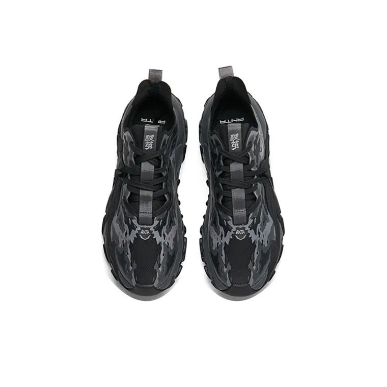 Anta Callus Removal Pro Low-Top Chunky Sneakers Men's Black Gray Camouflage-3